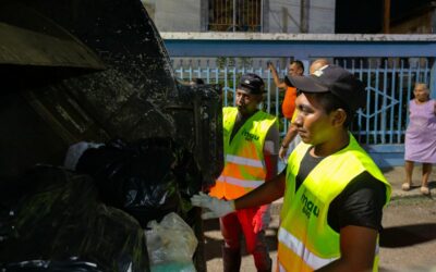 Primer día del cronograma de recolección 3×3 sacó de las comunidades más mil 700 toneladas de desechos