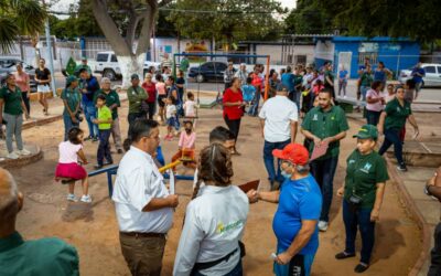 Reacondicionamiento de la plaza José Antonio Páez incluyó iluminación y mantenimiento integral