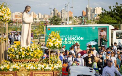 Alcaldía activó tres puntos de atención médica en Fiesta de la Misericordia: Se presentaron casos de golpe de calor