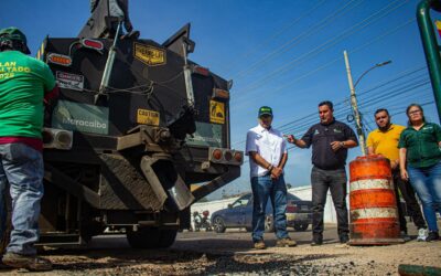 Plan Rápido de Bacheo 2025 llega a Raúl Leoni para intervenir 500 metros de vialidad
